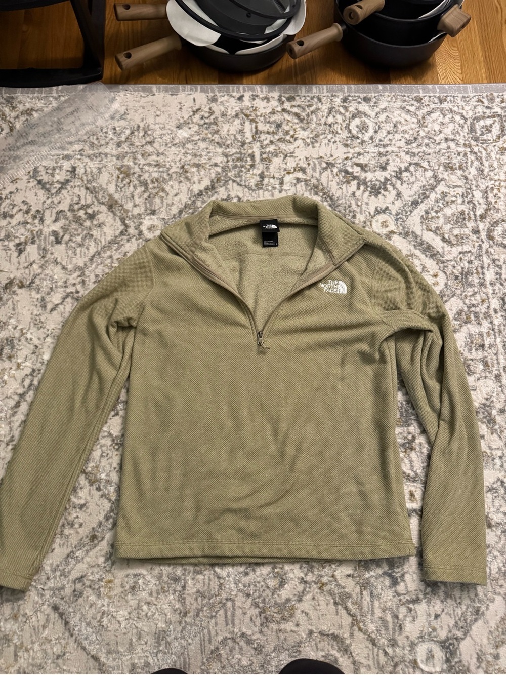 The North Face Men’s beige Half-Zip Sweater
